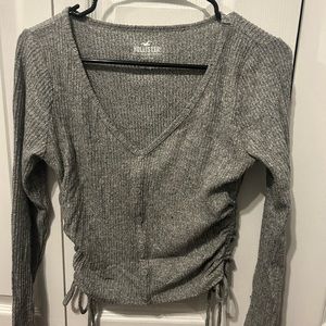 Grey long sleeve, hollister